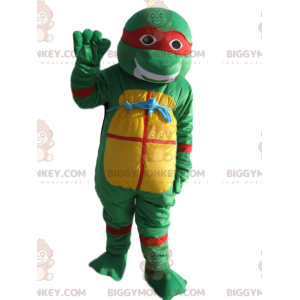 Crouching Leonardo BIGGYMONKEY™ Mascot Costume, Teenage Mutant