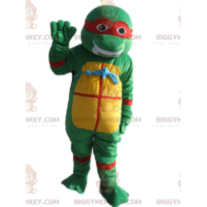 Crouching Leonardo BIGGYMONKEY™ Mascot Costume, Teenage Mutant