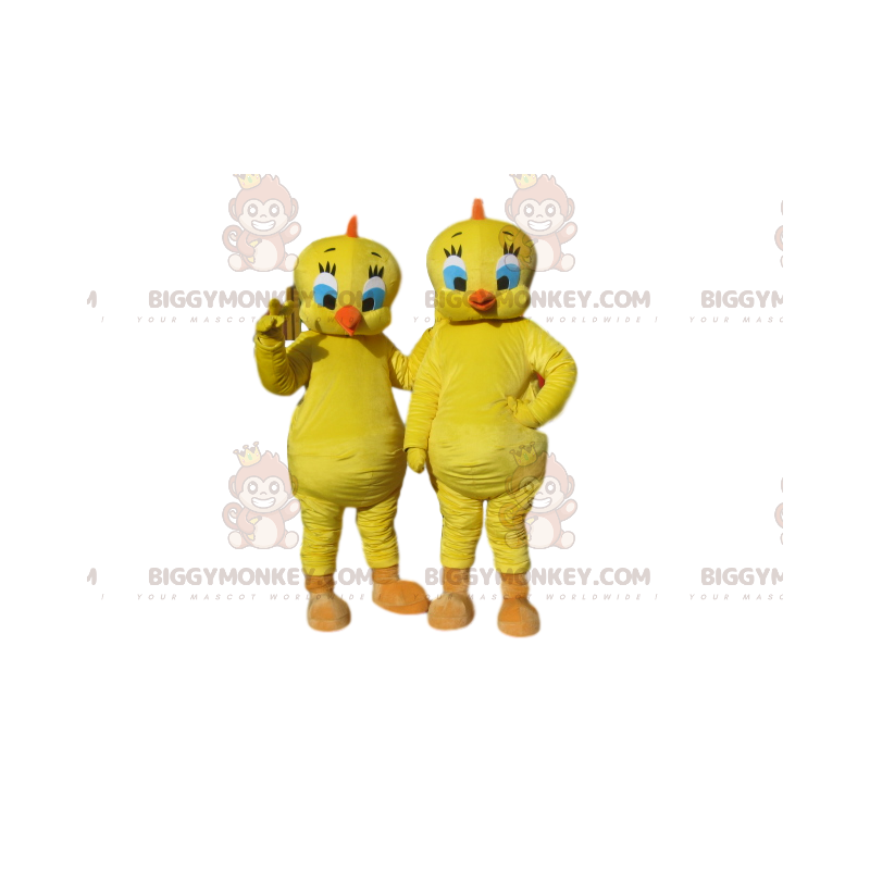 Tweety BIGGYMONKEY™ Mascot Costume Duo, from cartoon Tweety &