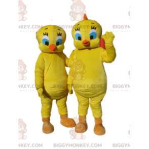 Tweety BIGGYMONKEY™ Mascot Costume Duo, from cartoon Tweety &