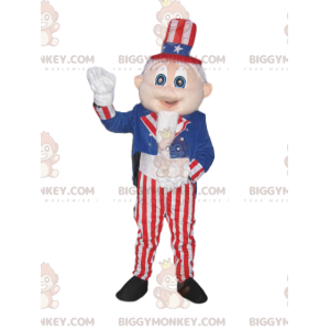 Men's BIGGYMONKEY™ Mascot Costume with American Colors Suit and