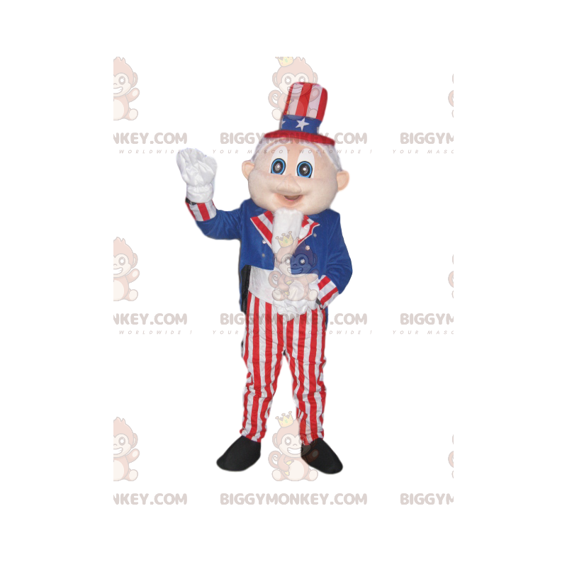 Miesten BIGGYMONKEY™ maskottiasu, jossa American Colors -puku Miesten BIGGYMONKEY™ maskottiasu, jossa American Colors -puku