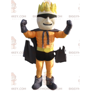 BIGGYMONKEY™ Superheld-mascottekostuum met leuk kapsel en bril