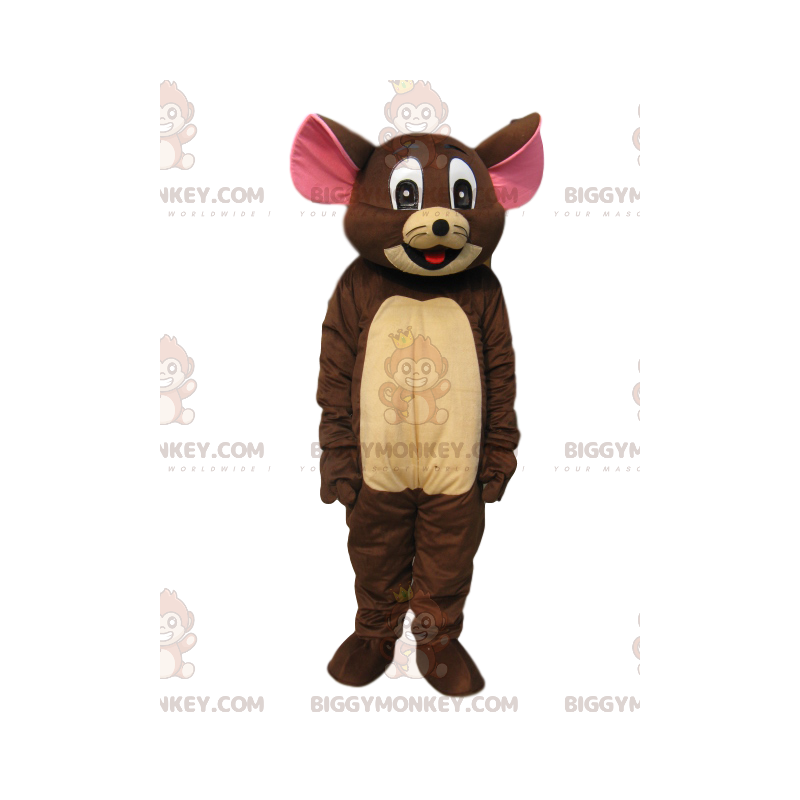 Disfraz de mascota BIGGYMONKEY™ de Jerry, el simpático ratón de Disfraz de mascota BIGGYMONKEY™ de Jerry, el simpático ratón de