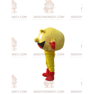 BIGGYMONKEY™ maskotdräkt av Pac-man, den gula karaktären från