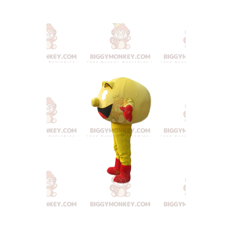 BIGGYMONKEY™ mascottekostuum van Pac-man, het gele personage BIGGYMONKEY™ mascottekostuum van Pac-man, het gele personage