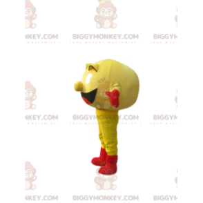 BIGGYMONKEY™ maskotdräkt av Pac-man, den gula karaktären från det berömda tv-spelet - Maskoter kända människor - BiggyMonkey.com