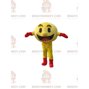 BIGGYMONKEY™ costume mascotte di Pac-man, il personaggio giallo
