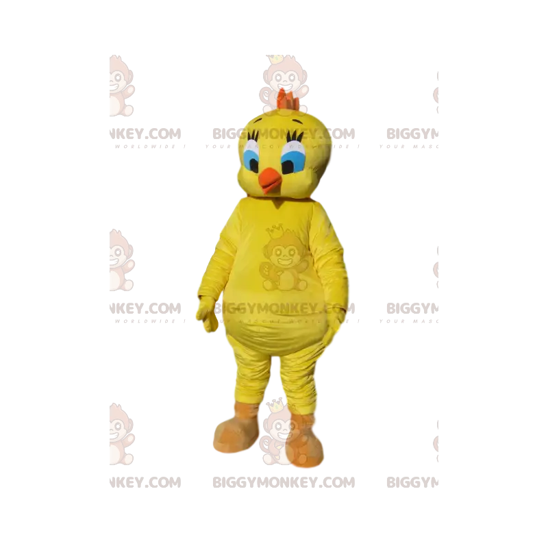 BIGGYMONKEY™ mascot costume of Tweety, the cartoon canary BIGGYMONKEY™ mascot costume of Tweety, the cartoon canary