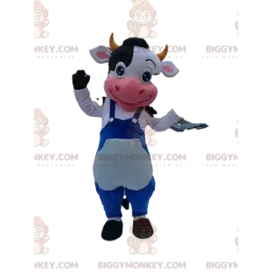 BIGGYMONKEY™ Maskottchenkostüm Schwarze und weiße Kuh mit