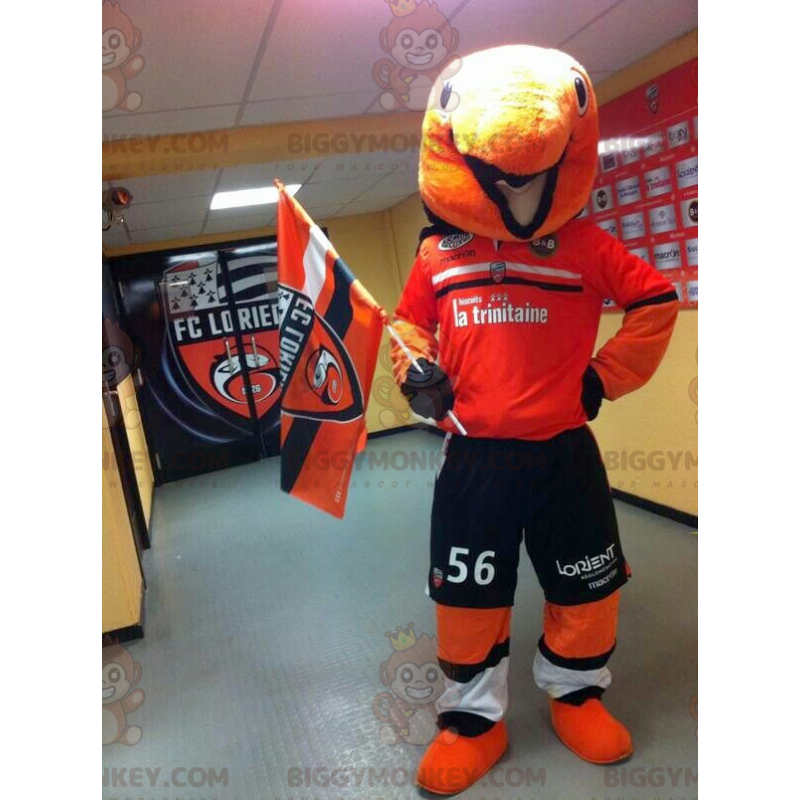 Clownfish BIGGYMONKEY™ maskottiasu urheiluasuissa -