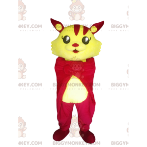 Kostium maskotki BIGGYMONKEY™ Mała fuksja i żółtego latającego