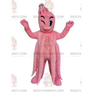 BIGGYMONKEY™ Riesenrosa Krake und Baby-Maskottchen-Kostüm -