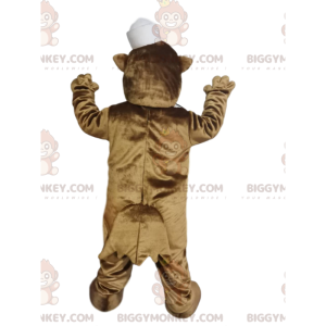Disfraz de mascota BIGGYMONKEY™ Nutria marrón con gorro de