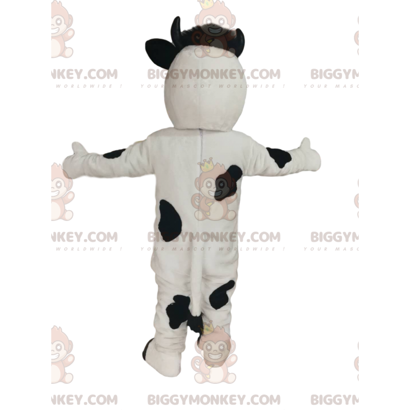 Kostium maskotki BIGGYMONKEY™ Czarno-biała krowa z dużym różowym pyskiem - Maskotki krowy - BIGGYMONKEY_014482 - BiggyMonkey.com