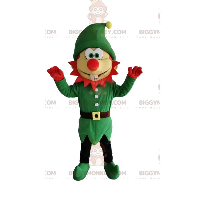 Κοστούμι μασκότ Comic Leprechaun BIGGYMONKEY™ με πράσινο Κοστούμι μασκότ Comic Leprechaun BIGGYMONKEY™ με πράσινο