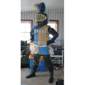 Colorful Knight BIGGYMONKEY™ Mascot Costume with Helmet –