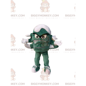 BIGGYMONKEY™ costume mascotte di piccolo mostro verde con più