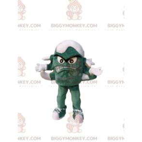 BIGGYMONKEY™ Maskottchenkostüm eines kleinen grünen Monsters