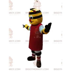 BIGGYMONKEY™ Μασκότ Κοστούμι Κιτρινόμαυρος Χαρακτήρας με
