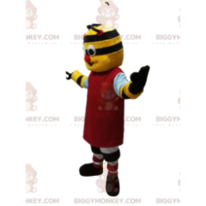 Traje de mascote BIGGYMONKEY™ Personagem amarelo e preto com