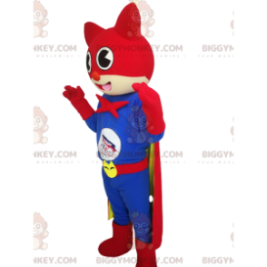 Traje de mascote Cat BIGGYMONKEY™ com fantasia de super-herói –