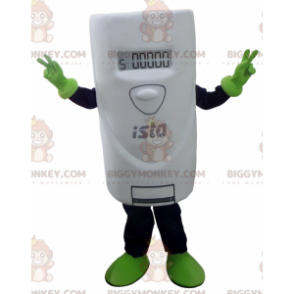 Kæmpe hvid termostat BIGGYMONKEY™ maskotkostume -