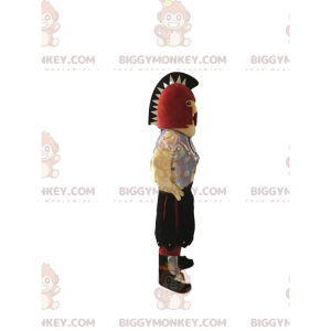 Warrior BIGGYMONKEY™ maskotkostume med romersk hjelm og sølvrustning - Menneskelige maskoter - BiggyMonkey.com