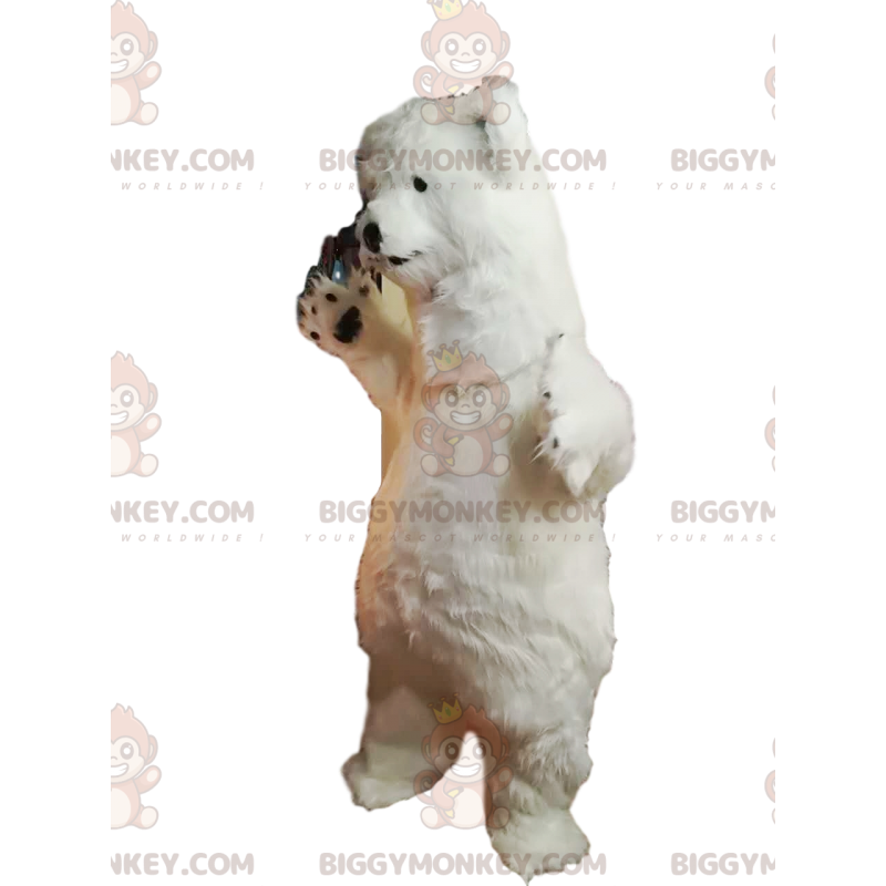 IJsbeer BIGGYMONKEY™-mascottekostuum met gloeiende vacht - IJsbeer BIGGYMONKEY™-mascottekostuum met gloeiende vacht -