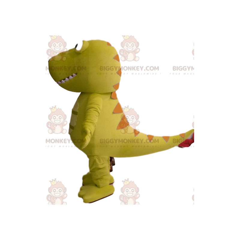 Kostium maskotki BIGGYMONKEY™ Zielony dinozaur z zabawną głową Kostium maskotki BIGGYMONKEY™ Zielony dinozaur z zabawną głową