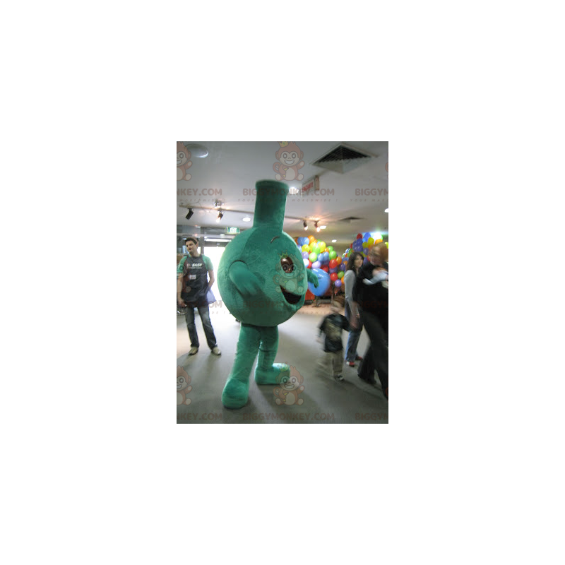 Fett leende grön BIGGYMONKEY™ maskotdräkt - BiggyMonkey maskot Fett leende grön BIGGYMONKEY™ maskotdräkt - BiggyMonkey maskot