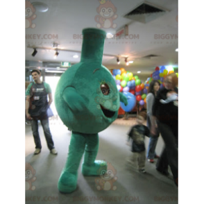 Disfraz de mascota BIGGYMONKEY™ verde gordo y sonriente -