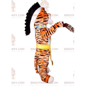 Traje de mascote Tiger BIGGYMONKEY™ com traje de nativo