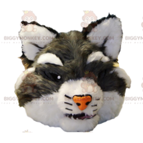 Grå vildkatt BIGGYMONKEY™ Maskotdräkthuvud - BiggyMonkey maskot