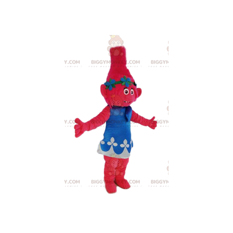 BIGGYMONKEY™ Fuchsia Little Ogress Mascot Costume with Blue and