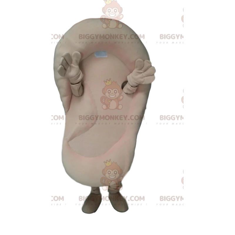 Cremefarbenes Big Ear BIGGYMONKEY™ Maskottchenkostüm. Ohr Kostüm - Nicht klassifizierte Maskottchen - BiggyMonkey.com