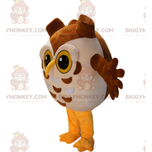 All Round Yellow and Brown Owls BIGGYMONKEY™ Mascot Costume -