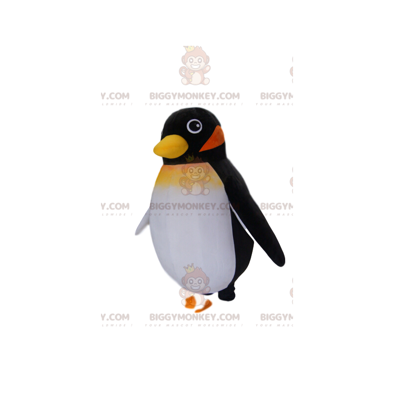 Costume de mascotte BIGGYMONKEY™ de petit pingouin noir. Costume de mascotte BIGGYMONKEY™ de petit pingouin noir.
