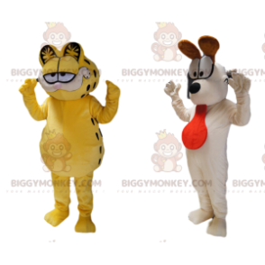 BIGGYMONKEY™ Mascot Costume Duo of Garfield and Odie the Dog! -
