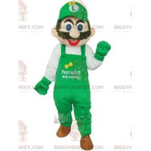 BIGGYMONKEY™ Mascot Costume of Luigi, Nintendo's Mario