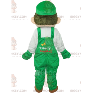 BIGGYMONKEY™ Mascot Costume of Luigi, Nintendo's Mario