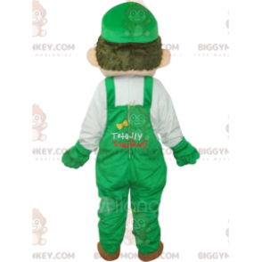 BIGGYMONKEY™ Mascot Costume of Luigi, Nintendo's Mario