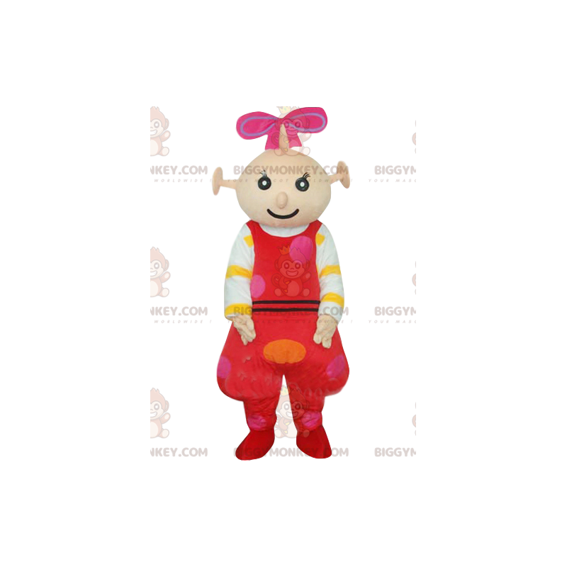 Kostým maskota malého mimozemšťana BIGGYMONKEY™ s červeným Kostým maskota malého mimozemšťana BIGGYMONKEY™ s červeným