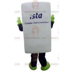 Riesiger weißer Thermostat BIGGYMONKEY™ Maskottchen-Kostüm -