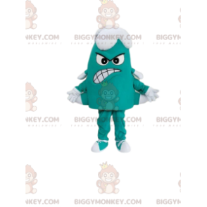 BIGGYMONKEY™ Μασκότ Κοστούμι Μικρό Πράσινο και Λευκό Τέρας με