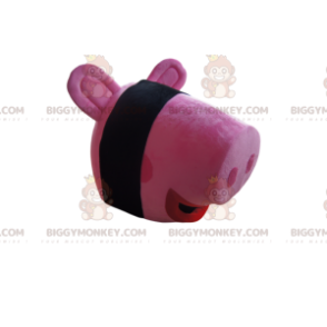 Κεφαλή κοστουμιών μασκότ Pink Pig BIGGYMONKEY™ - Biggymonkey.com