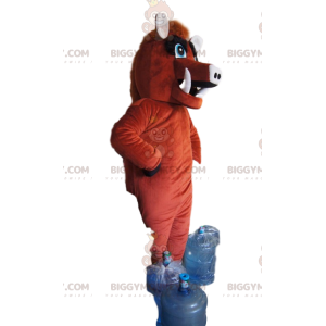 Brun galt BIGGYMONKEY™ maskotdräkt med vackert vapen -
