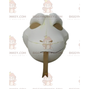White Snake BIGGYMONKEY™ Mascot Costume Head. snake costume -