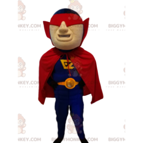 Στολή μασκότ Superhero BIGGYMONKEY™ με κόκκινη μάσκα και ακρωτήριο - Μασκότ υπερήρωα - BIGGYMONKEY_014607 - BiggyMonkey.com