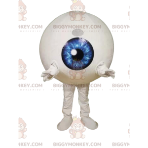 Eye BIGGYMONKEY™ Maskottchenkostüm mit elektrisierender blauer
